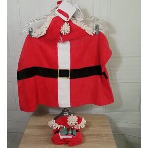 Merry Makings Santa Fleece Pet Bathrobe Size Small 24 X 16 inches